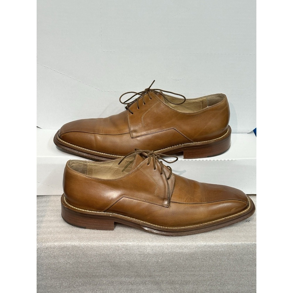 Bacharach Men's 11d Wilton Bicycle Toe Tan With Protective‎ Sleeves And Box - Picture 5 of 11